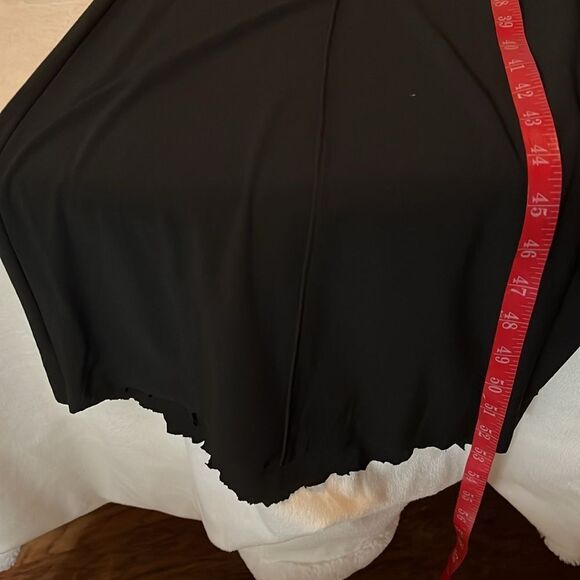 R&M Richards Jumpsuit Sz 6 One Shoulder Black Cocktail Sequins Lace Sleeveless - Picture 13 of 14